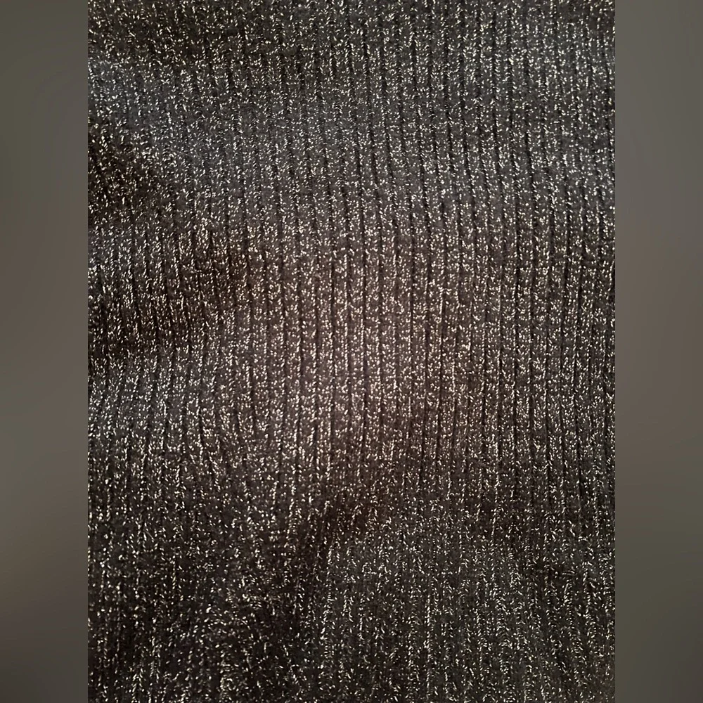 Women's Black Shimmer Sweater - Picture 3 of 5